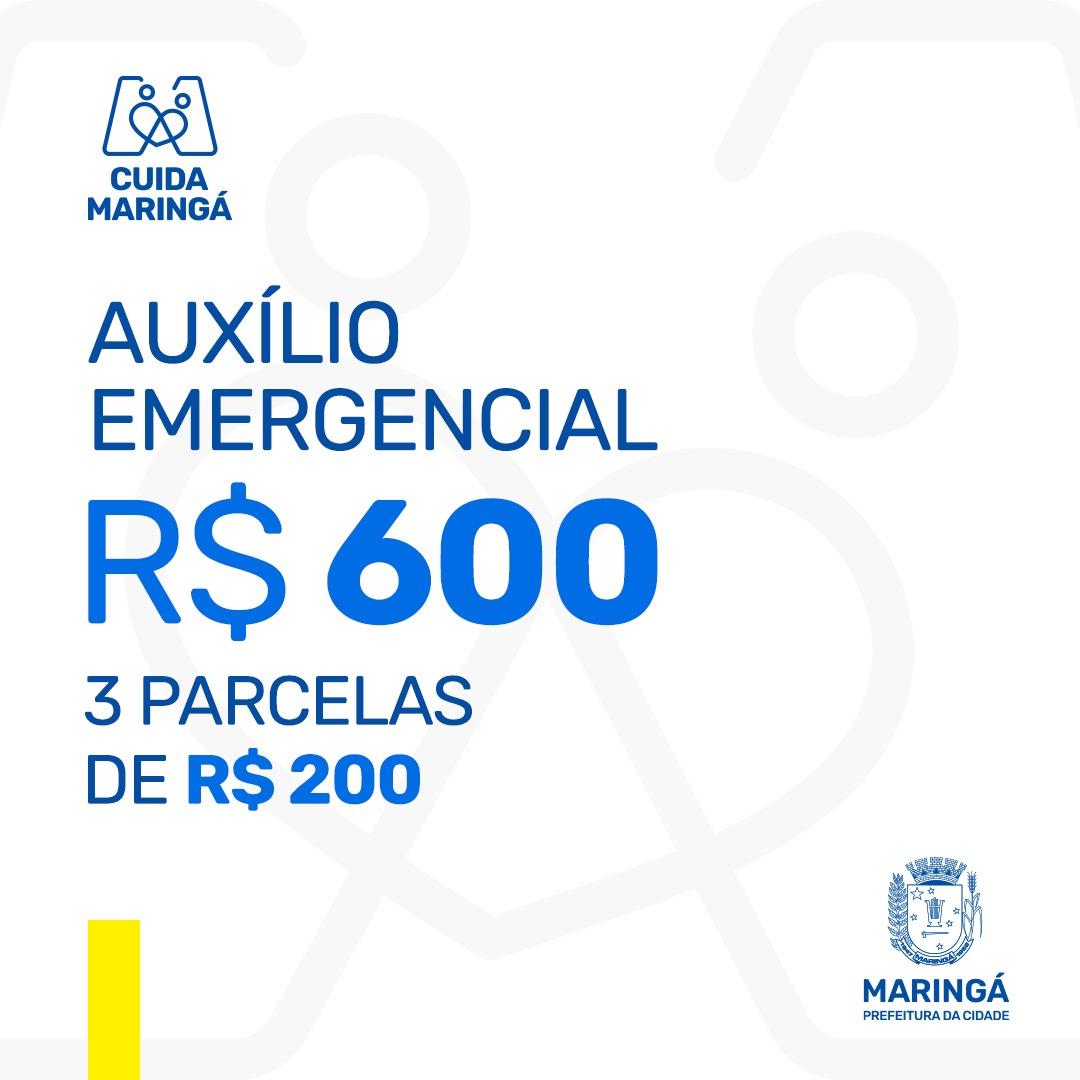 Prefeito Ulisses Maia sanciona o 'Auxílio Maringá Emergencial' de R$600