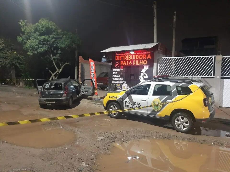 Dono de distribuidora de bebidas é morto a tiros e amigo é baleado, em Piraquara