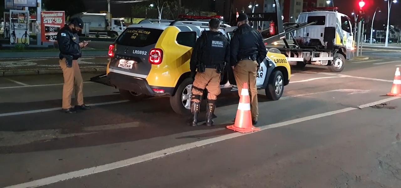 Dez motoristas embriagados são flagrados em blitz, em Cascavel