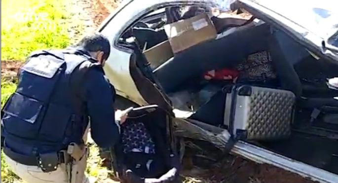 Cadeirinha salva vida de bebê de um ano em acidente no Paraná