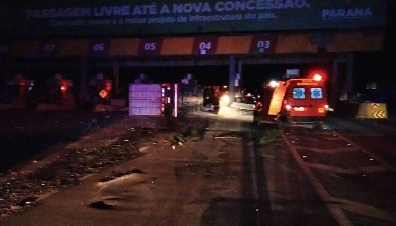 Praça de Pedágio desativada, escuridão, causa morte de caminhoneiro na BR-277
