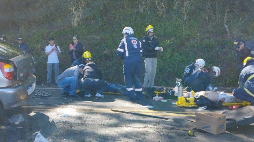 Acidente grave na BR-163 deixa uma vítima fatal e pessoas feridas