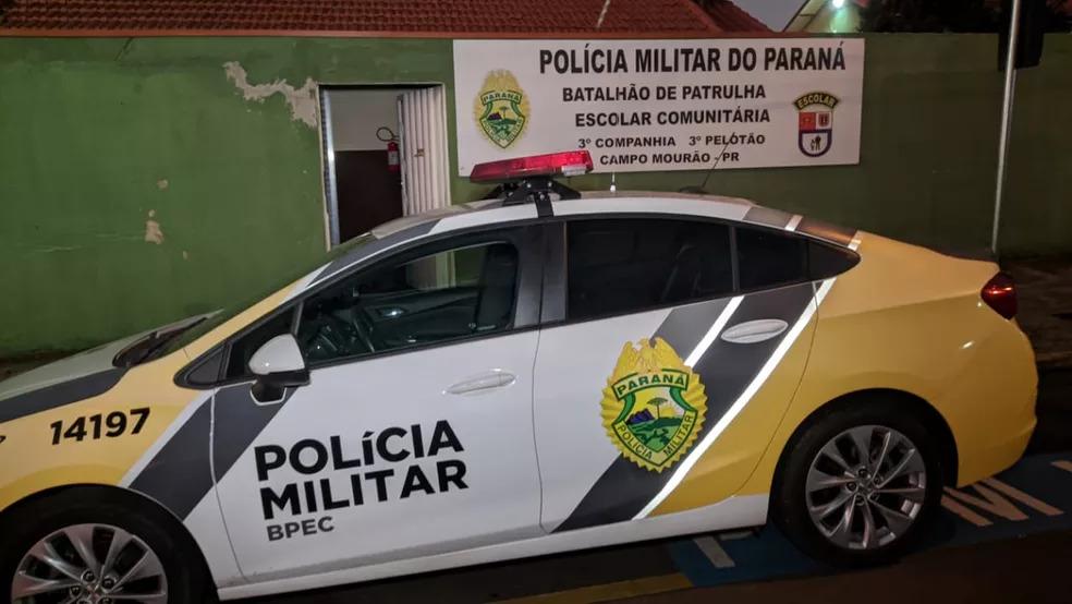 PM apreende um revólver com adolescente de 13 anos em colégio de Campo Mourão