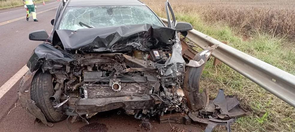 Motorista invade pista contrária na BR-369 e causa acidente deixando oito pessoas feridas e uma criança morta
