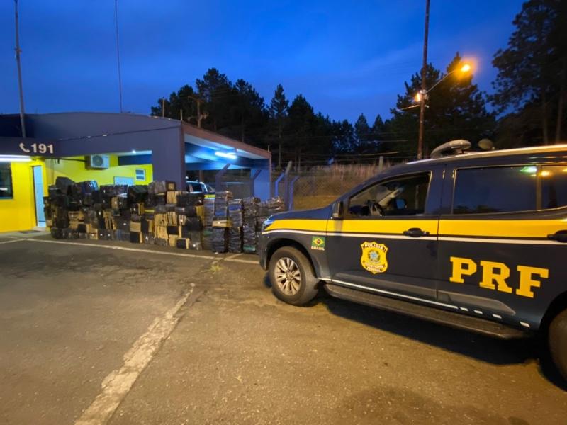 PRF apreende mais de três toneladas de maconha, na BR-277