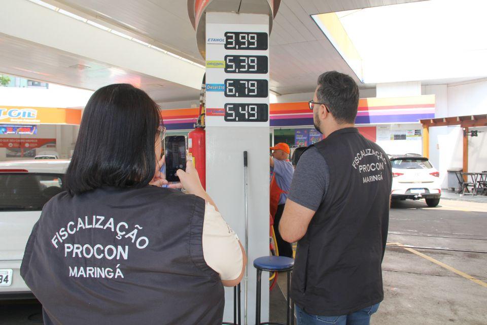 Pesquisa do Procon Maringá sobre preço dos combustíveis regista diferença de até 23%