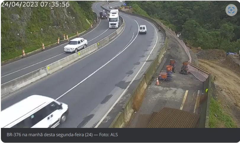 SITUAÇÃO das BR-277, da BR-376 e da Estrada da Graciosa nesta segunda-feira (24)