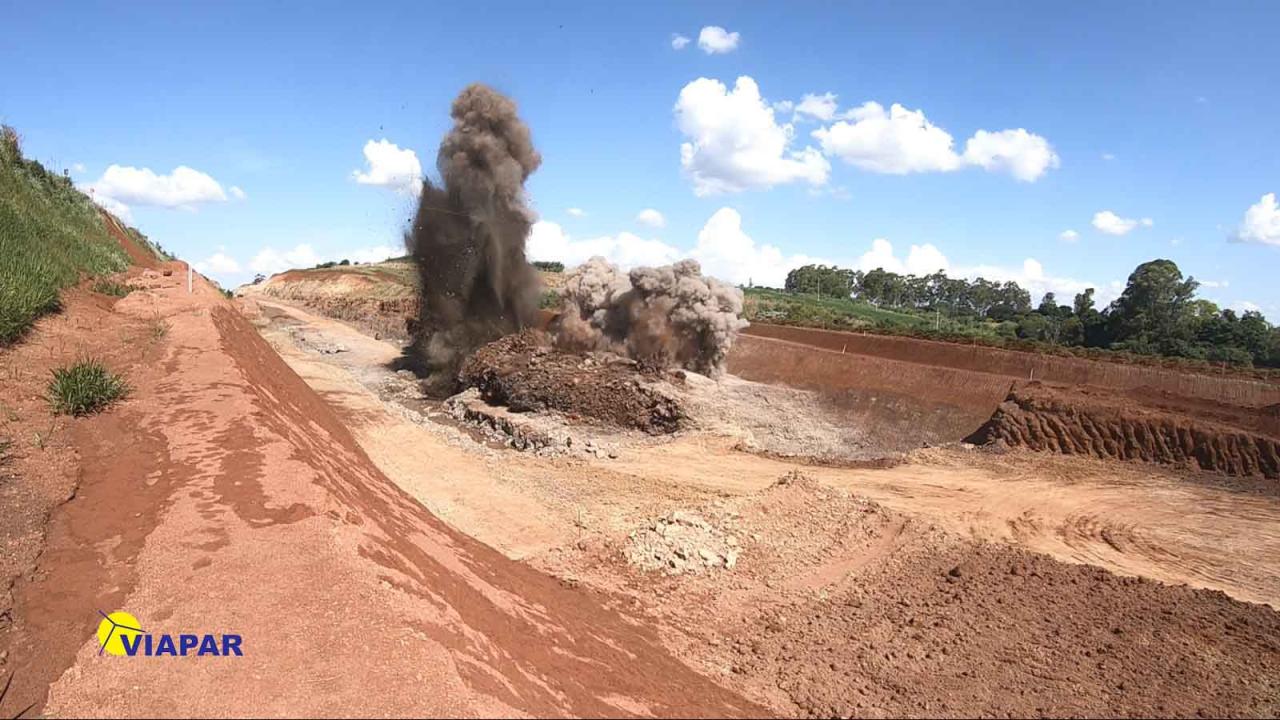 VIAPAR INFORMA - Viapar anuncia uma nova detonação de rocha prevista para terça-feira (04/04), às 15h