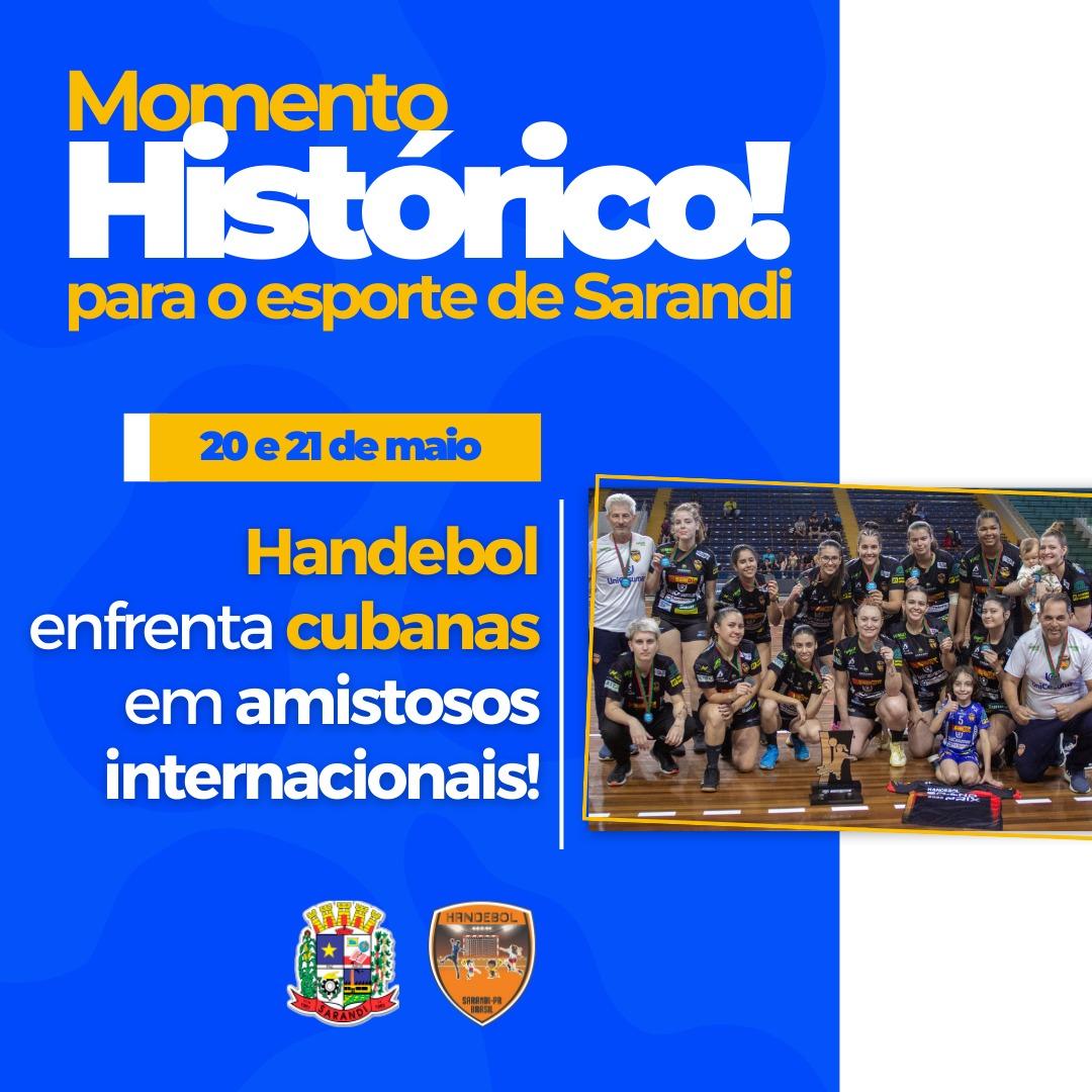 A equipe de handebol feminino de Sarandi viaja no próximo sábado, 20, para Santa Bárbara d’Oeste SP