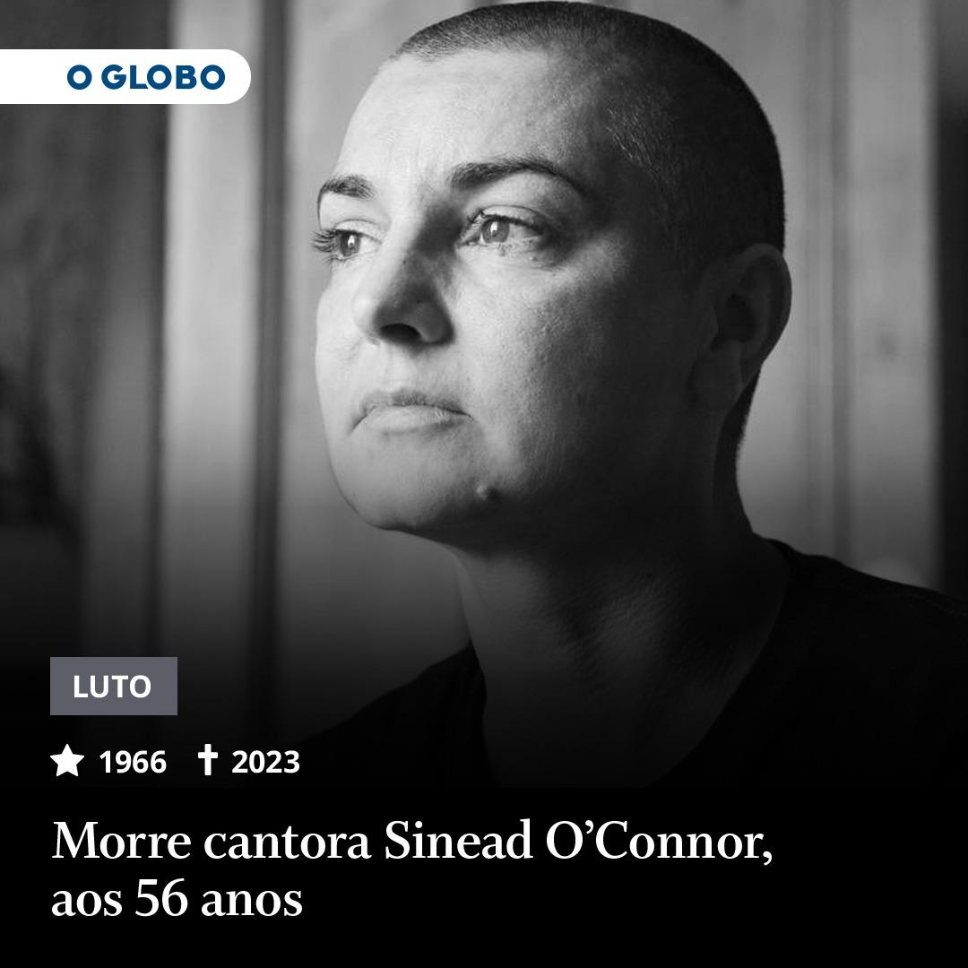 Morre cantora irlandesa Sinéad O'Connor, aos 56 anos - Causa da morte ainda não foi divulgada