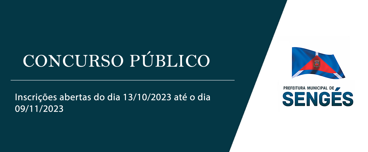 Concurso Prefeitura de Sengés – PR: 164 vagas imediatas