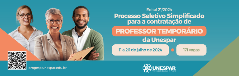 Unespar abre processo seletivo para contratação de professor temporário