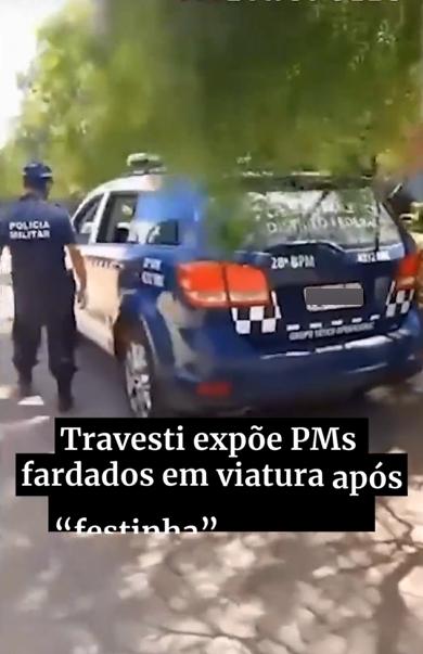 AZEDOU A MARMITA DOS PULIÇA - Travestis expões PMs fardados em motel em suposta 