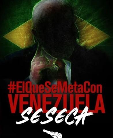Polícia da Venezuela ameaça Brasil em postagem com imagem de Lula