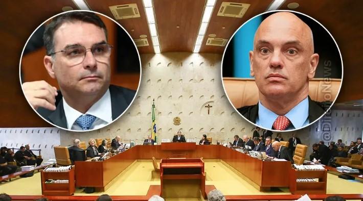 Qual foi a Reação dos ministros do STF após Flávio Bolsonaro dizer que terá votos para afastar Alexandre de Moraes?