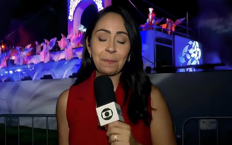 Repórter da Globo no Paraná se emociona ao anunciar gravidez ao vivo