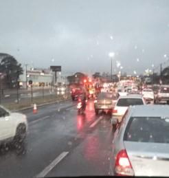 Grande congestionamento entre Sarandi e Maringá causa transtornos após acidente na manhã desta quarta-feira (20)