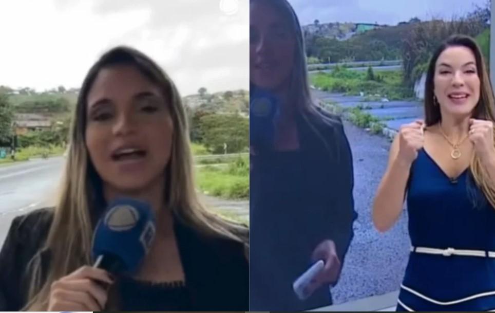 INUSITADO: Repórter da Record Bahia entra em trabalho de parto ao vivo e emociona o Brasil