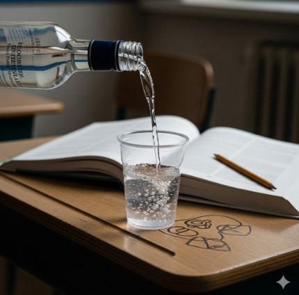 Flagrante em Cambira: Alunos são encontrados consumindo vodka dentro de colégio estadual