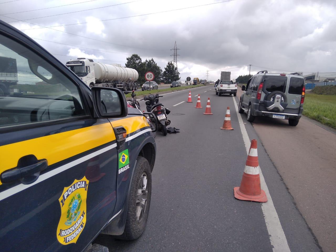 Acidente na BR-476 no Tatuquara deixa uma vítima fatal