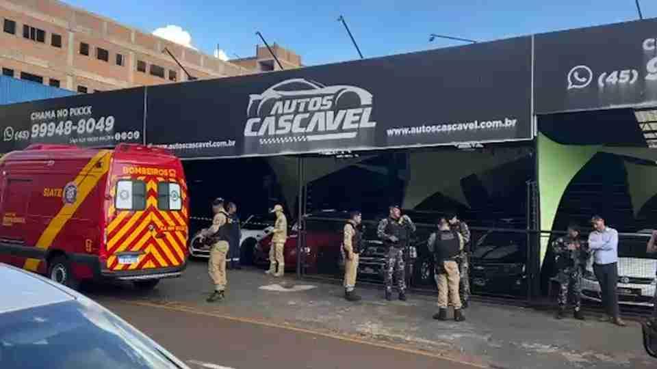 Pai e filho são mortos a tiros dentro de loja de carros em Cascavel — crime choca o oeste do Paraná