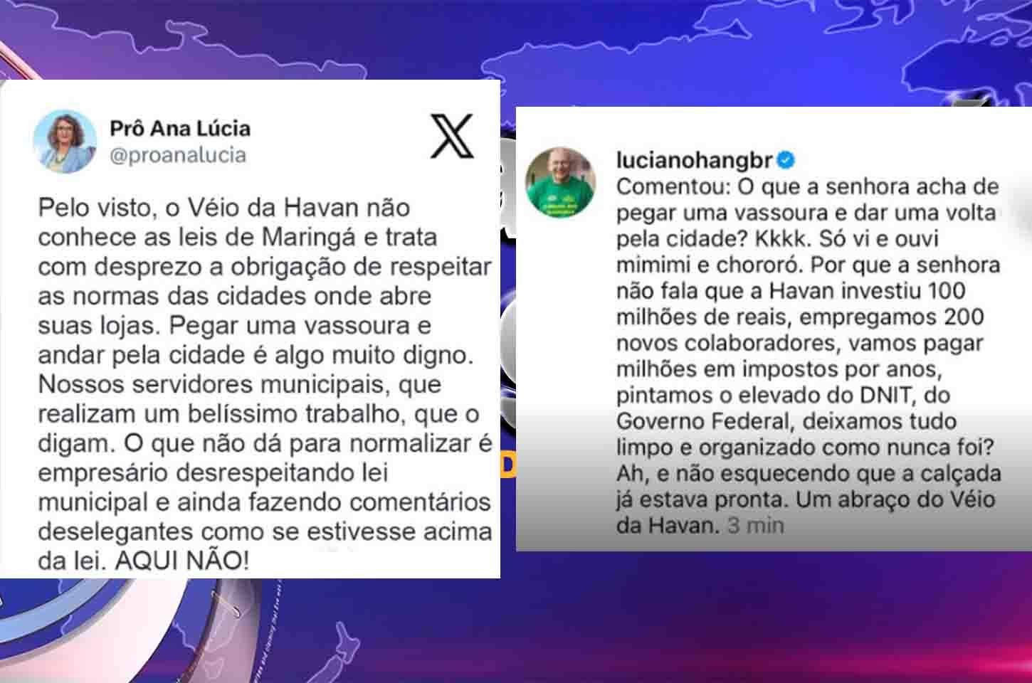 POLÊMICA EM MARINGÁ: Luciano Hang, o ‘Véio da Havan’, rebate vereadora de Maringá após acusação de privilégios na nova loja
