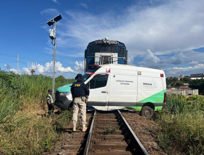 Acidente ambulância em Jandaia do Sul