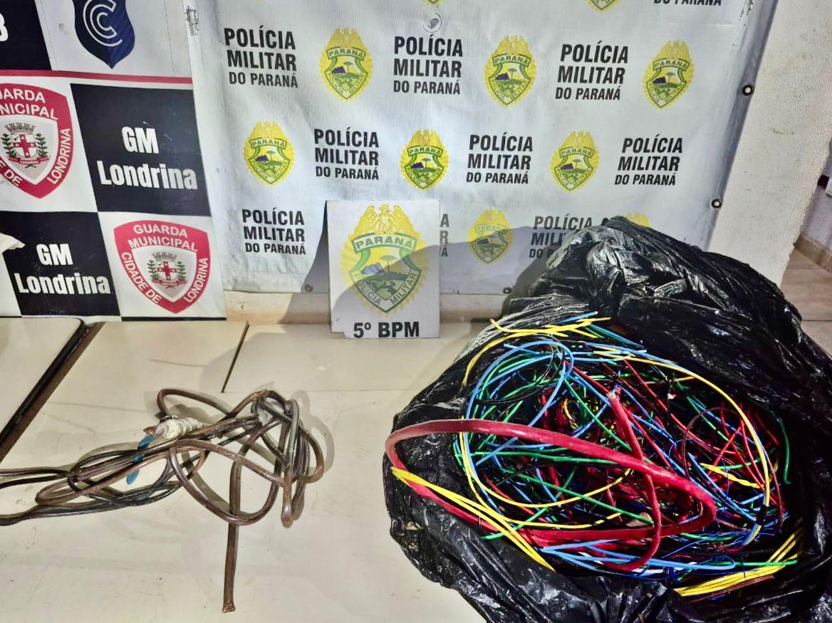Dois homens são presos em flagrante por furto de fios em antigo hospital na cidade de Londrina