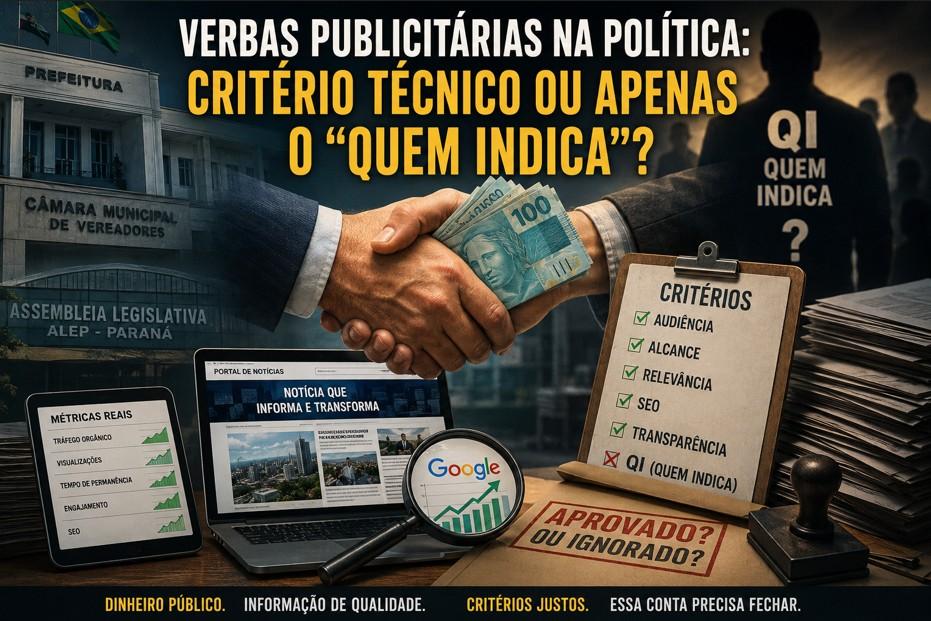 Verbas Publicitárias na Política: Critério Técnico ou Apenas o “Quem Indica”?