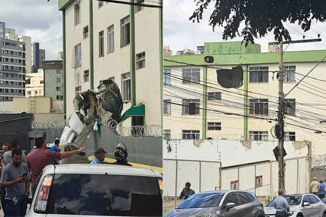 VÍDEO COMPLETO: Avião cai em Belo Horizonte, bate em prédio e deixa dois mortos