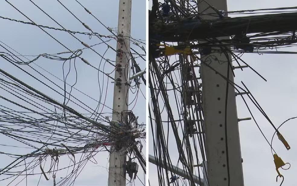 Fios soltos pela cidade de Maringá - Foto: Divulgação