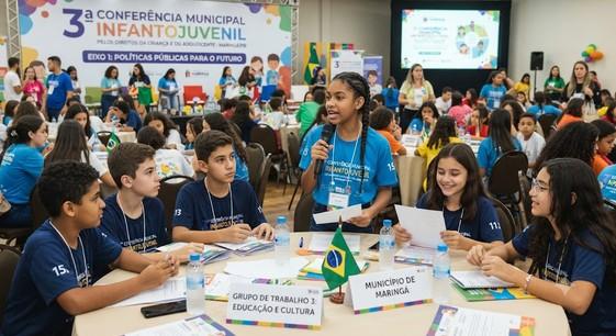 Conferência infantojuvenil em Maringá debate políticas públicas nesta quinta-feira (30)