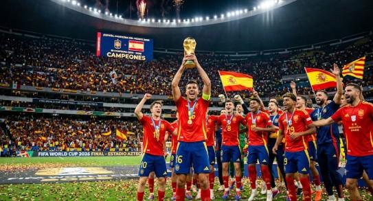 Espanha domina, vence Argentina na prorrogação e é bicampeã da Copa do Mundo de 2026