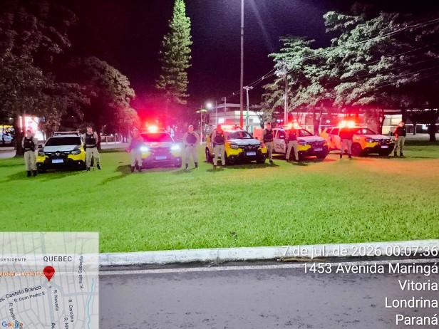 Operação escudo noturno intensifica patrulhamento em Londrina e região