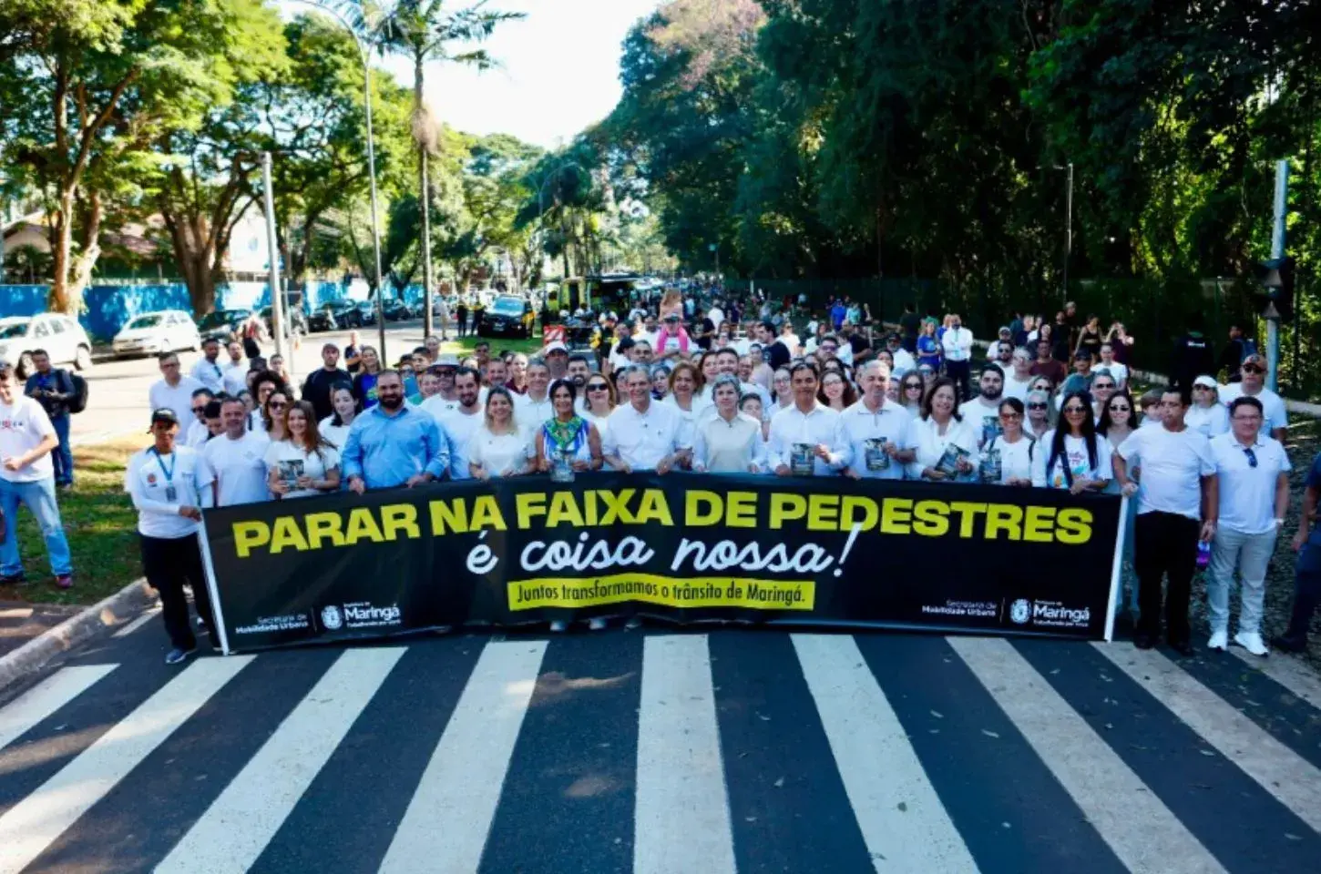 Prefeitura de Maringá reúne centenas de pessoas em grande mobilização por um trânsito mais seguro