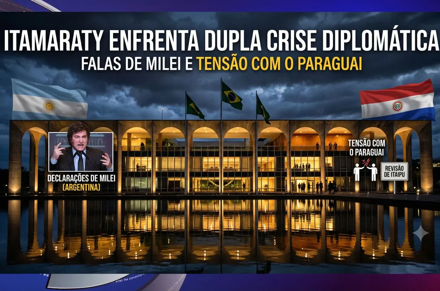 Crise Diplomática no Itamaraty: Declarações de Milei e Tensão com Paraguai Pressionam o Brasil
