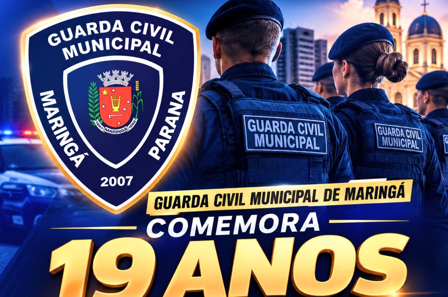 Guarda Civil Municipal de Maringá comemora 19 anos com solenidade e homenagens