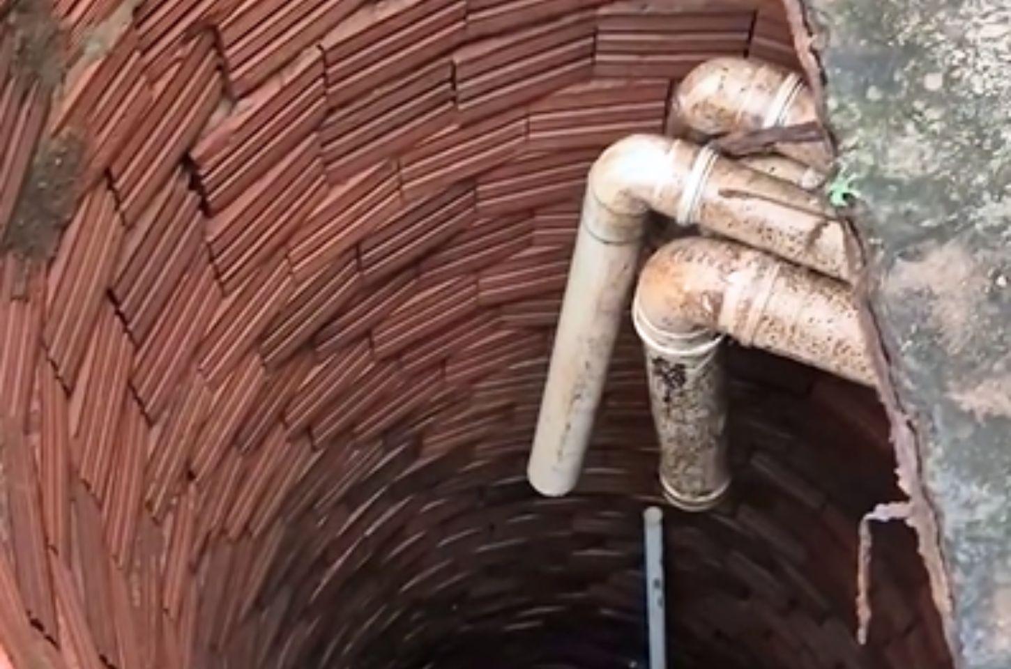 Resgate em fossa séptica mobiliza bombeiros após homem pular muro em Sarandi