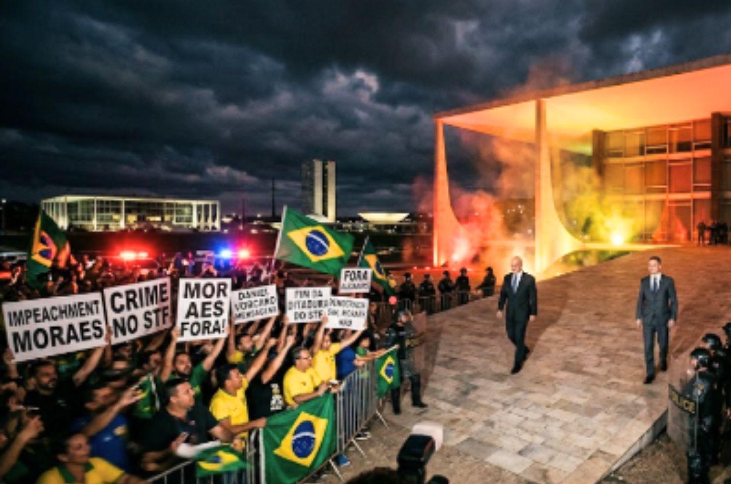 BRASÍLIA PEGA FOGO COM RIVALIDADE ENTRE MORAES E MENDONÇA NO CASO MASTER