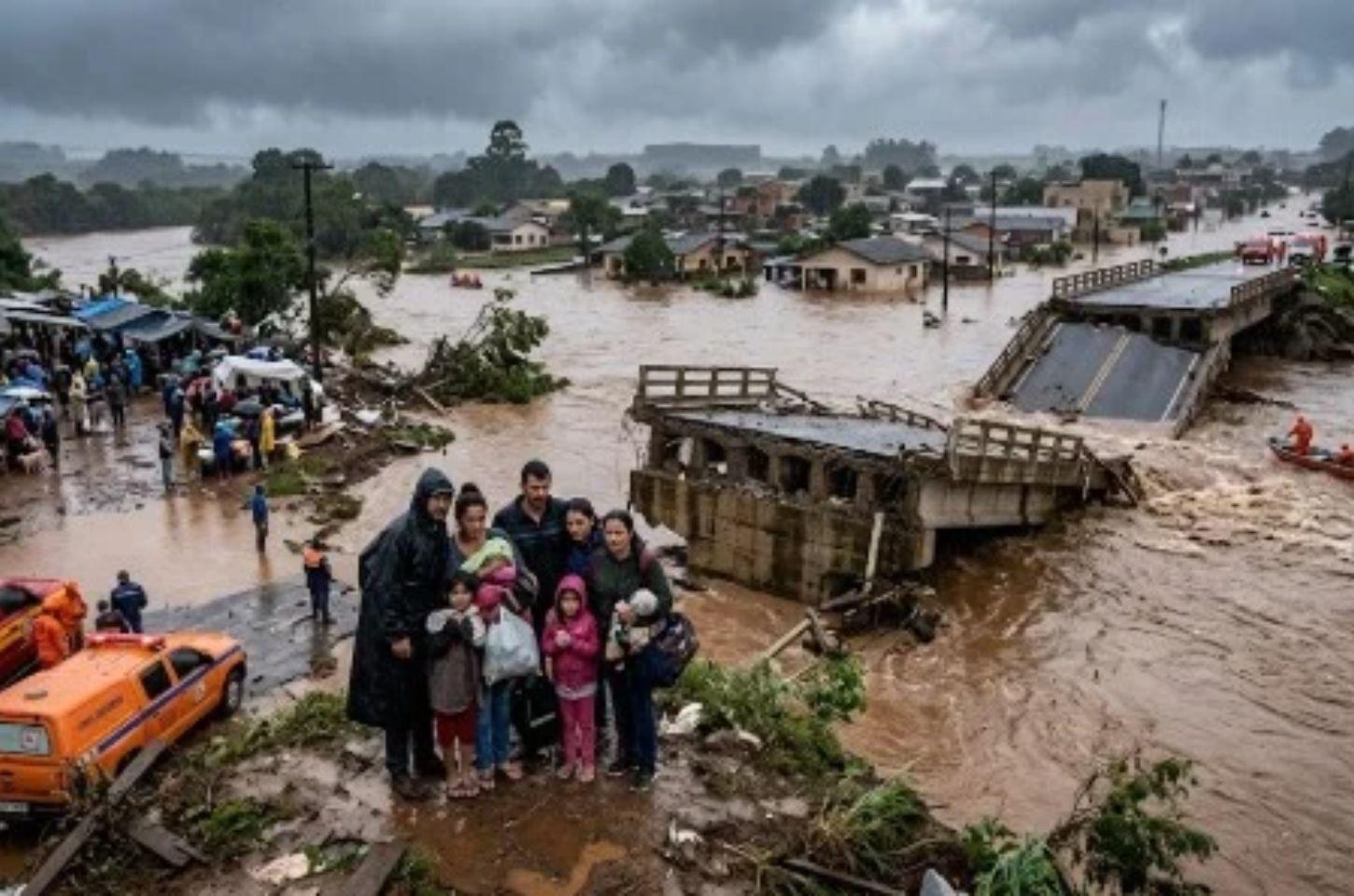 CHUVAS NO PARANÁ: Rios transbordam, pontes são bloqueadas e sobe para 60 o número de cidades afetadas