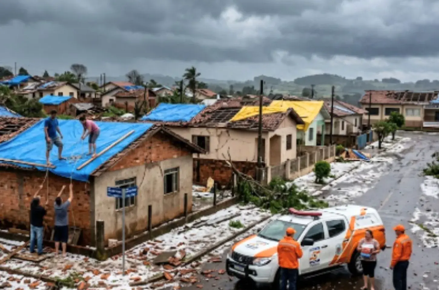 Forte tempestade no Paraná atinge 28 cidades e deixa milhares de pessoas afetadas