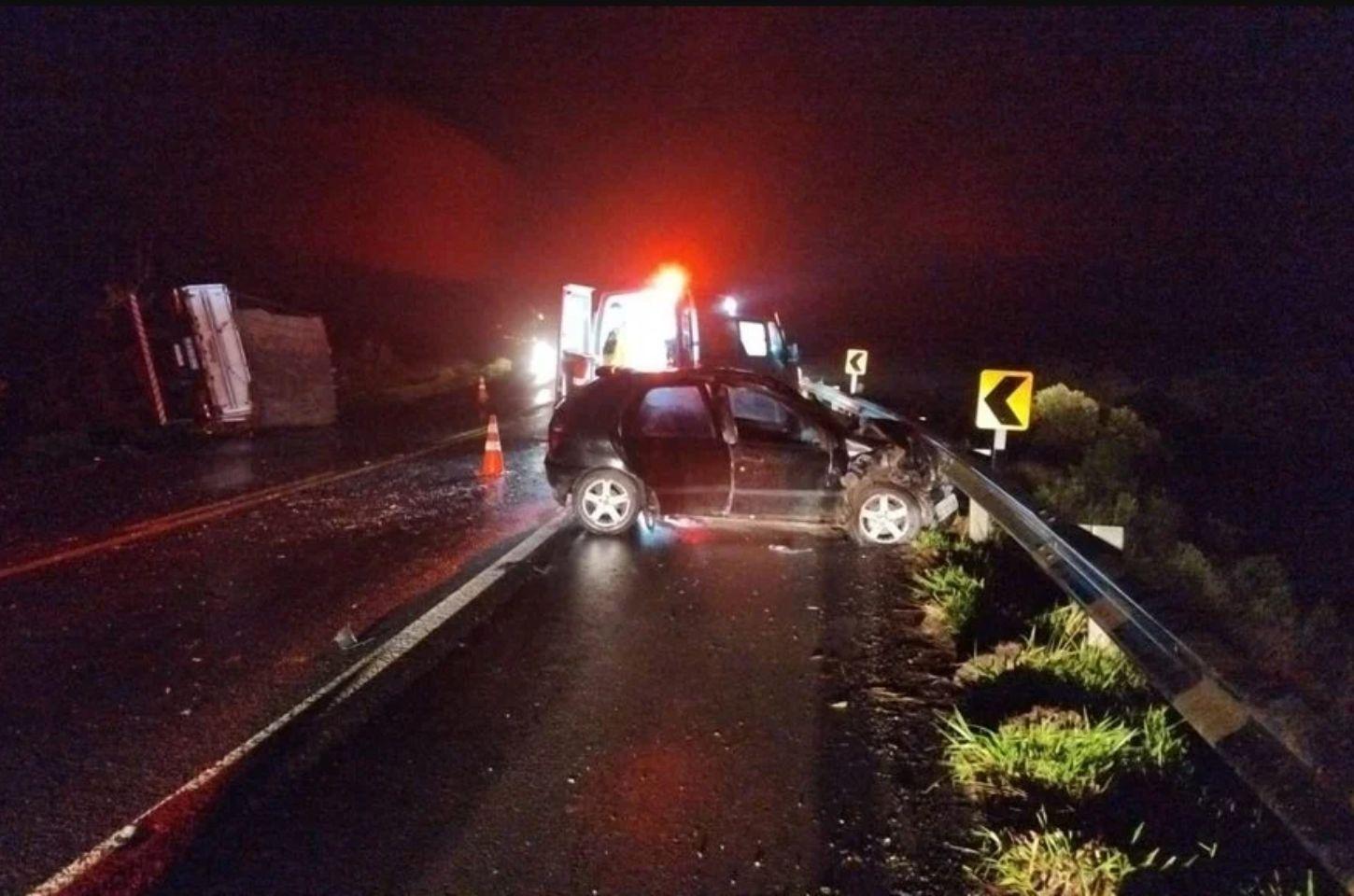 Grave acidente na BR-153 em Tibagi deixa motorista de 58 anos morto