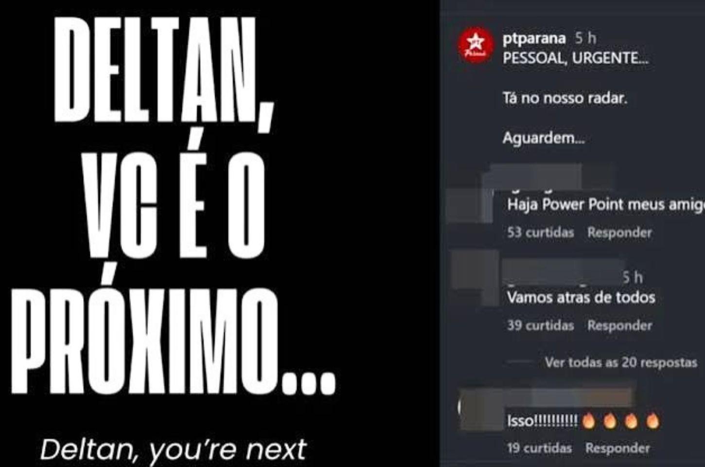 Deltan Dallagnol e PT vivem novo embate politico no Paraná após mensagem nas redes 