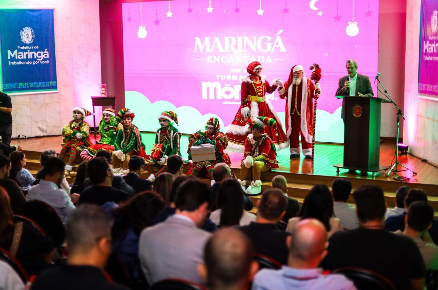 Maringá encantada 2026 convida comunidade a viver um sonho de natal com turma da mônica
