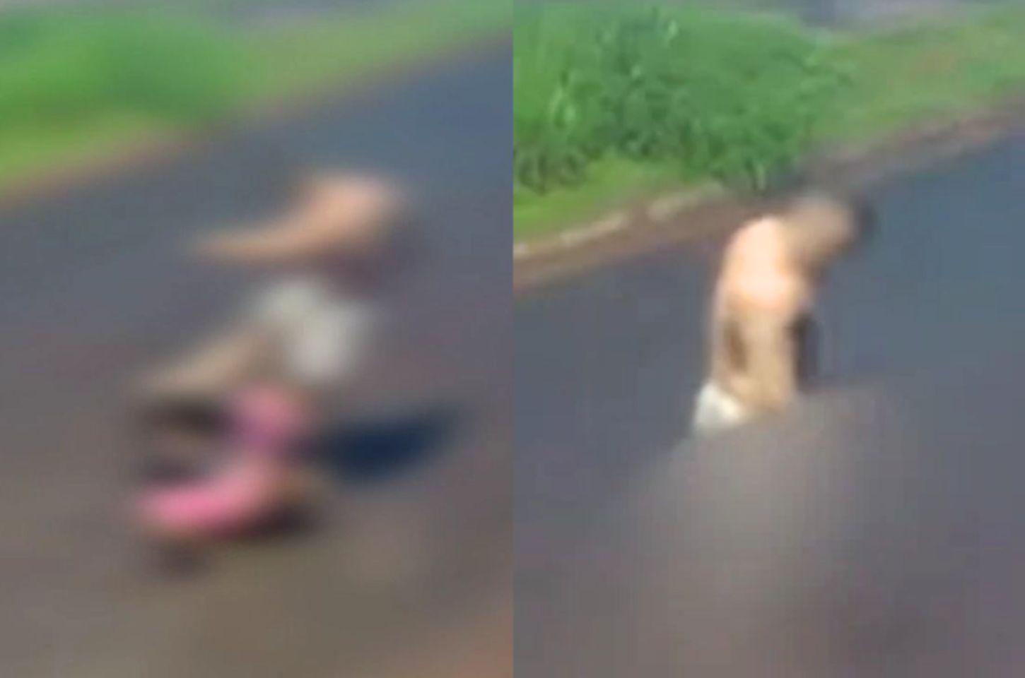 VÍDEO: Violência doméstica em Joaquim Távora choca moradores com espancamento na rua