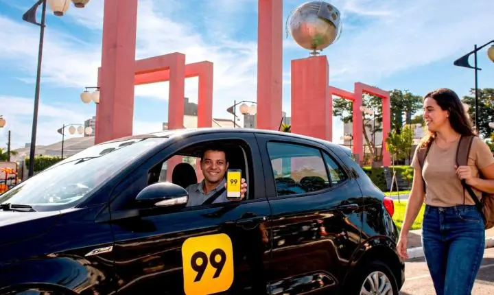99 oferece desconto de até 99% para primeira viagem de carro por aplicativo em Umuarama e Apucarana