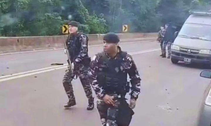 VÍDEO: Acidente na BR-277 termina em saque de carga e confronto com policiais
