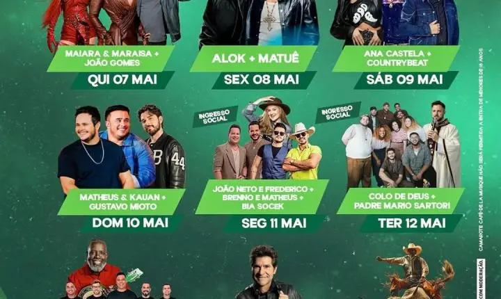 CONTAGEM REGRESSIVA PARA EXPOINGÁ 2026: Entrada Gratuita, Preços Reduzidos e Experiência Premium Prometem Revolucionar a Feira em Maringá