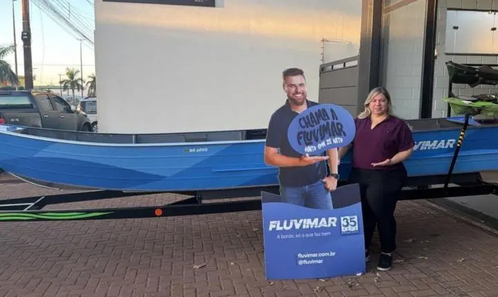 Fluvimar aposta em experiência de marca e premia paranaense com barco e pescaria ao lado de Zé Neto