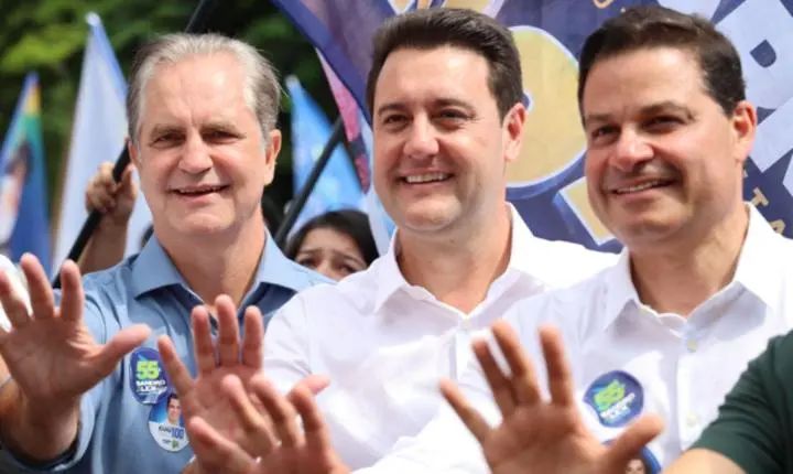 Governador Ratinho Junior, Ulisses Maia, Sandro Alex e Alexandre Curi demonstram força política em Maringá